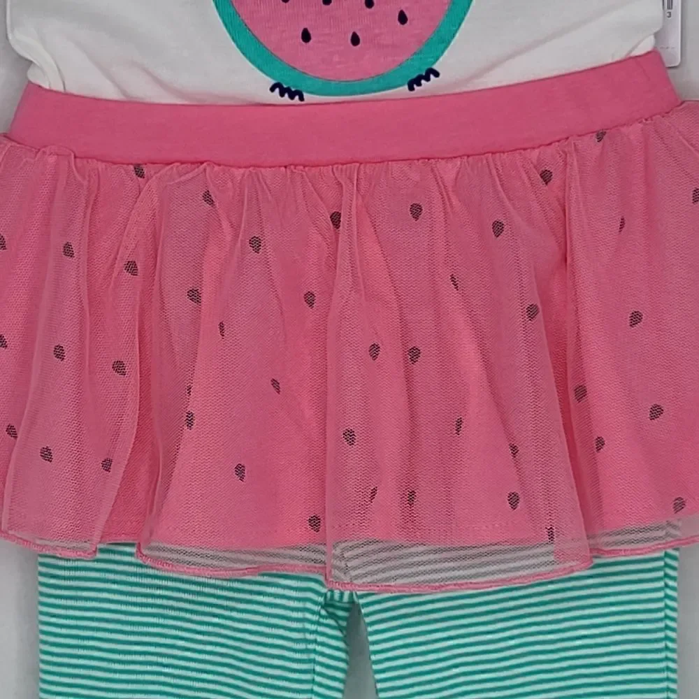 Carters 18m 2 piece outfit Watermelon Bunny Tutu